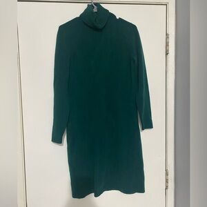 Cozy J. Crew Green Long Sleeve Sweater Dress